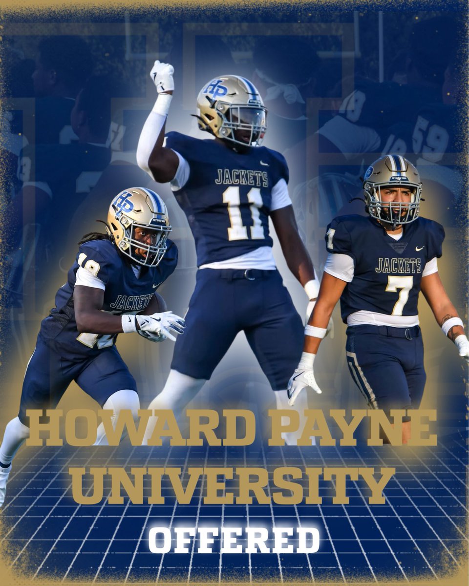 #AGTG After a great conversation with <a href="/CoachSnyde/">Will</a> I am blessed to receive an offer to <a href="/HPUFootball/">Howard Payne University Football</a> 

<a href="/GFCSFB/">Grapevine Faith Football</a> <a href="/Coach_Fuller/">Mike Fuller</a> <a href="/brian_g_blair/">Brian Blair M.Ed., HSSCC</a> <a href="/_obook/">𝑂𝑚𝑎𝑟𝑖 𝐵𝑜𝑜𝑘𝑒𝑟 ✞</a> <a href="/elvisgallegos31/">Elvis Gallegos</a>