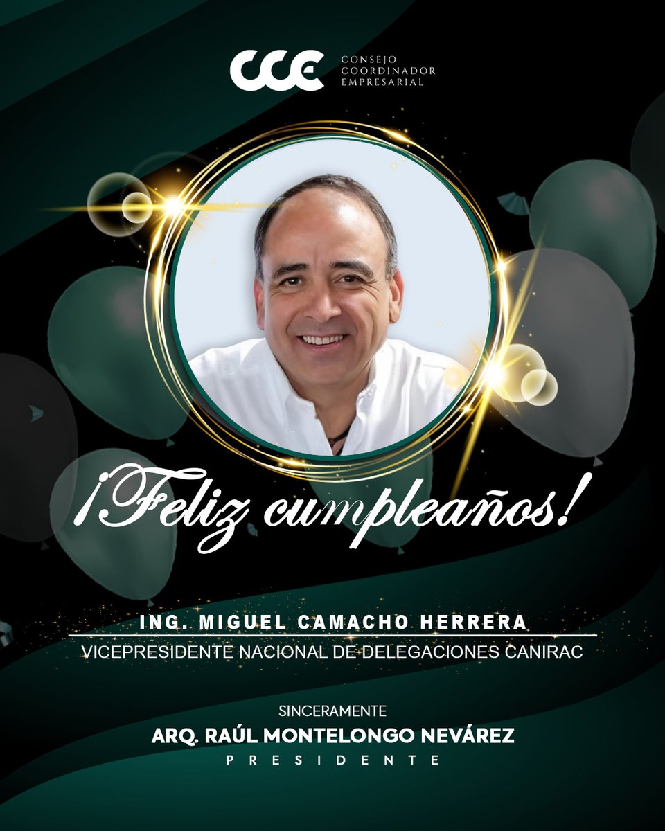 CCE DURANGO (@ccedgomx) on Twitter photo ¡Feliz cumpleaños al Ing. <a href="/miguelrdgo/">miguelrdgo</a>! 🎁
Hacemos llegar nuestros mejores deseos por motivo de esta fecha en especial. ¡Feliz cumpleaños al Ing. <a href="/miguelrdgo/">miguelrdgo</a>! 🎁
Hacemos llegar nuestros mejores deseos por motivo de esta fecha en especial.