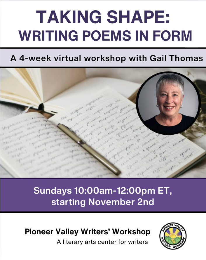 🎉 Starting soon! Learn how to use traditional forms like the sonnet, ghazal, pantoum, villanelle and newer forms like the duplex and golden shovel at this 4-week virtual #poetry workshop: More info here:  pioneervalleywriters.org/service-page/t…