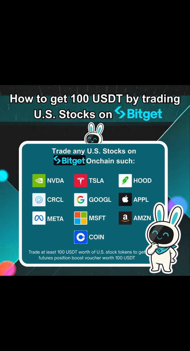 katycrete's tweet image. Tired of waiting for the U.S. market to open? 
Trade anytime with Bitget Onchain, earn rewards + get a 100 USDT voucher when you start! 
👉 Join now &amp;amp; trade smarter bitget.com/events/activit…

#Bitget #OnchainTrading