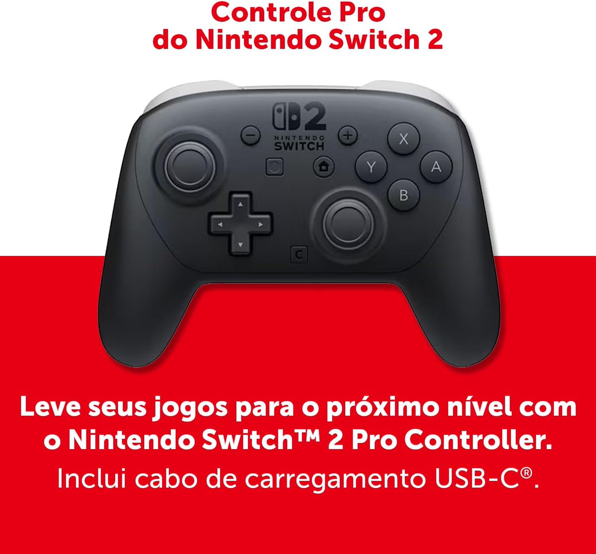Controle Nintendo Pro para Nintendo Switch 2 - R$ 579,90 12X

Cupom: OLAPRIME

amzn.to/4qdBj3q