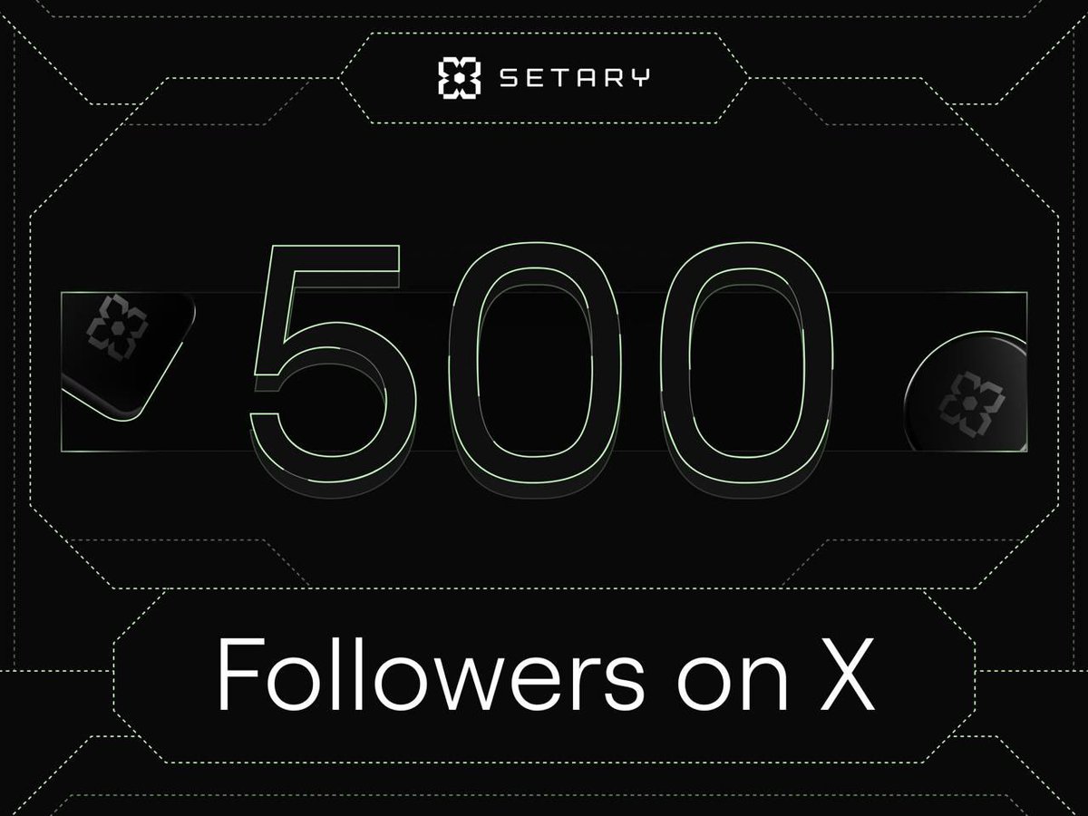 Setary.io (@setaryai) on Twitter photo Thank you for 500 followers. 
Every step forward strengthens the foundation we’re building together.
Setary is creating faster, smarter, and fully compliant tokenization for real assets. The future of RWAs starts here. Thank you for 500 followers. 
Every step forward strengthens the foundation we’re building together.
Setary is creating faster, smarter, and fully compliant tokenization for real assets. The future of RWAs starts here.