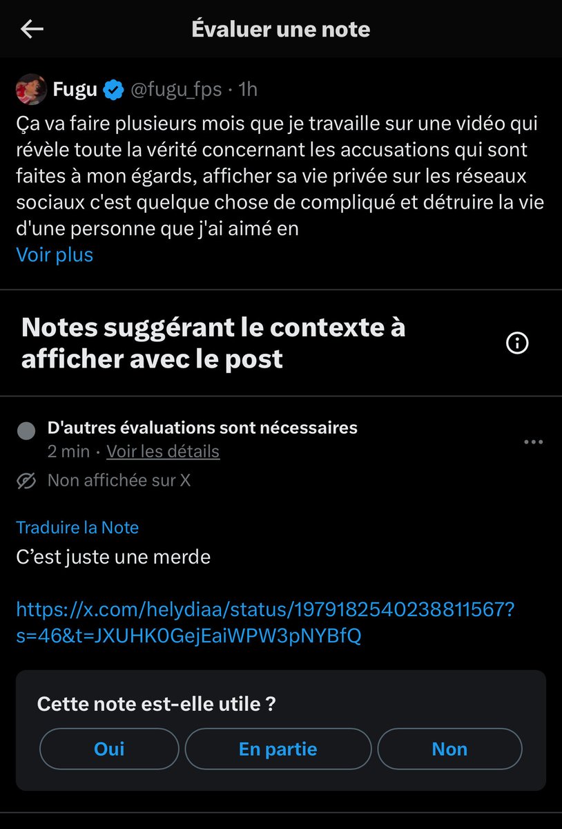 la_cvpucheoff's tweet image. La note de communauté sur ce tweet de fugu JE PLEURE SMR