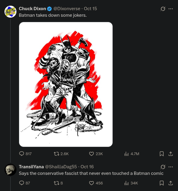 I have seen some stupid comments on X... But, this... This is an impressive level os stupid!
Holy crap!