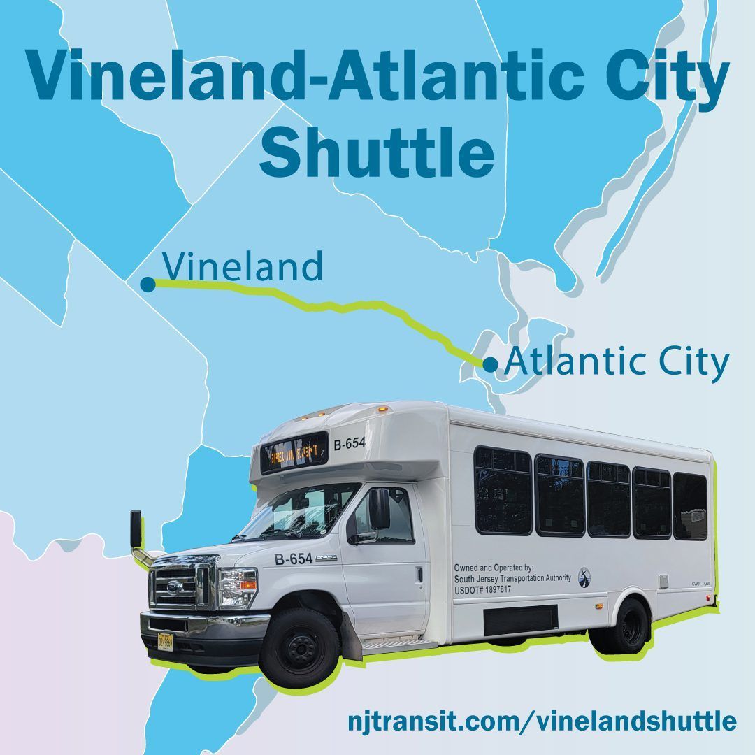 New Express Bus Service Launches from Vineland to Atlantic City: buff.ly/nKqMKIr