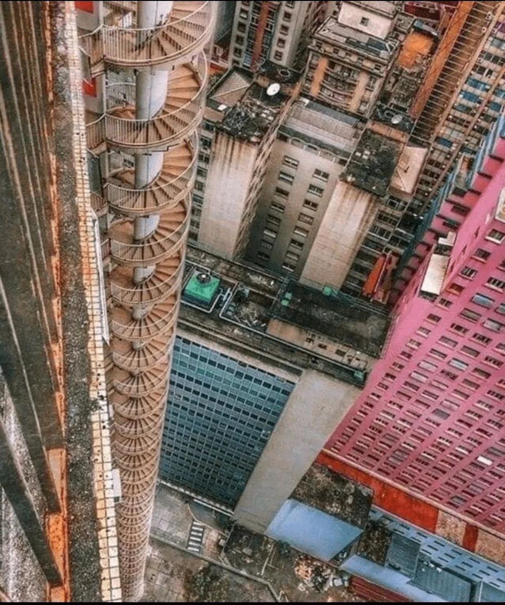 An open air spiral staircase in brazil