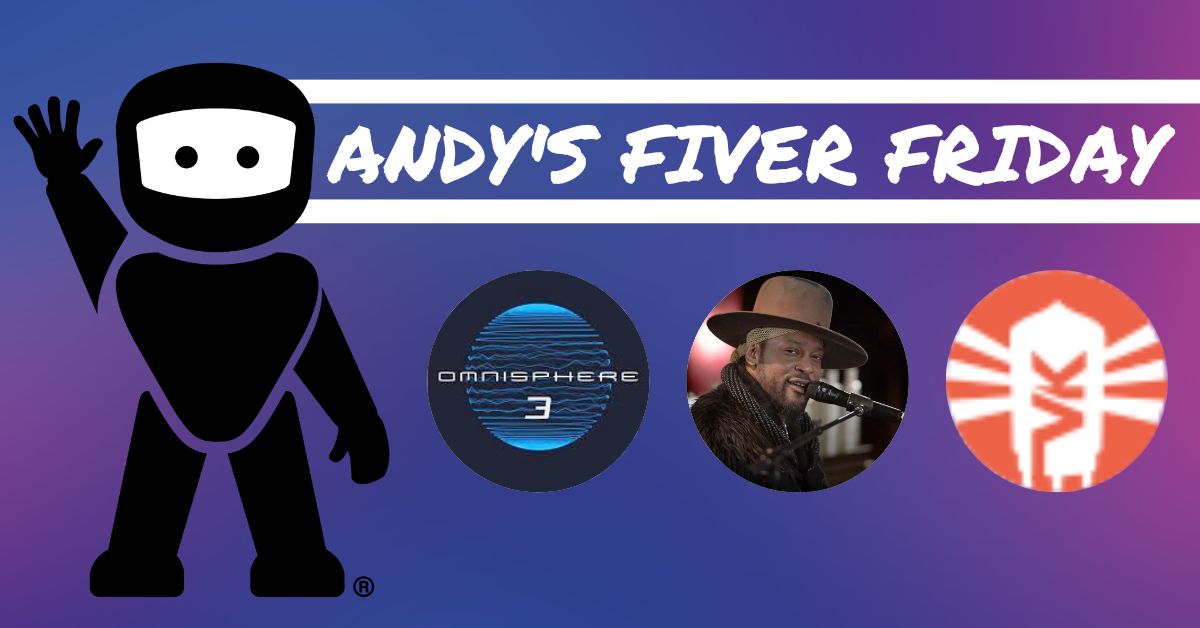 Friday again... That must mean another Fiver Friday!
Check out:
🎹 Omnisphere 3
🎵 D'Angelo Tributes
🎙️ Sick Day Shopping
+More
Read now: benztown.com/fiver-friday-5…