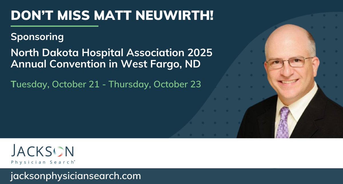 We're excited to see everyone at the NDHA Annual Convention! As an endorsed partner of the North Dakota Hospital Association, we’re proud to support healthcare organizations across the state. Stop by Booth #31 to connect about your physician recruitment goals.