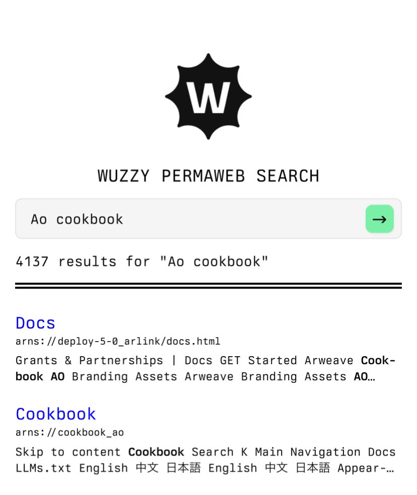 Day 3 📱

Search the Permaweb on mobile 🔥

wuzzy.arweave.net