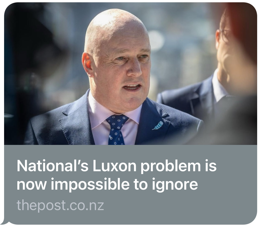 This definitely appears to be a deliberate media campaign now.

Especially in the Stuff office. 

I’m no defender of Luxon, but it’s pretty obvious that this is not organic…