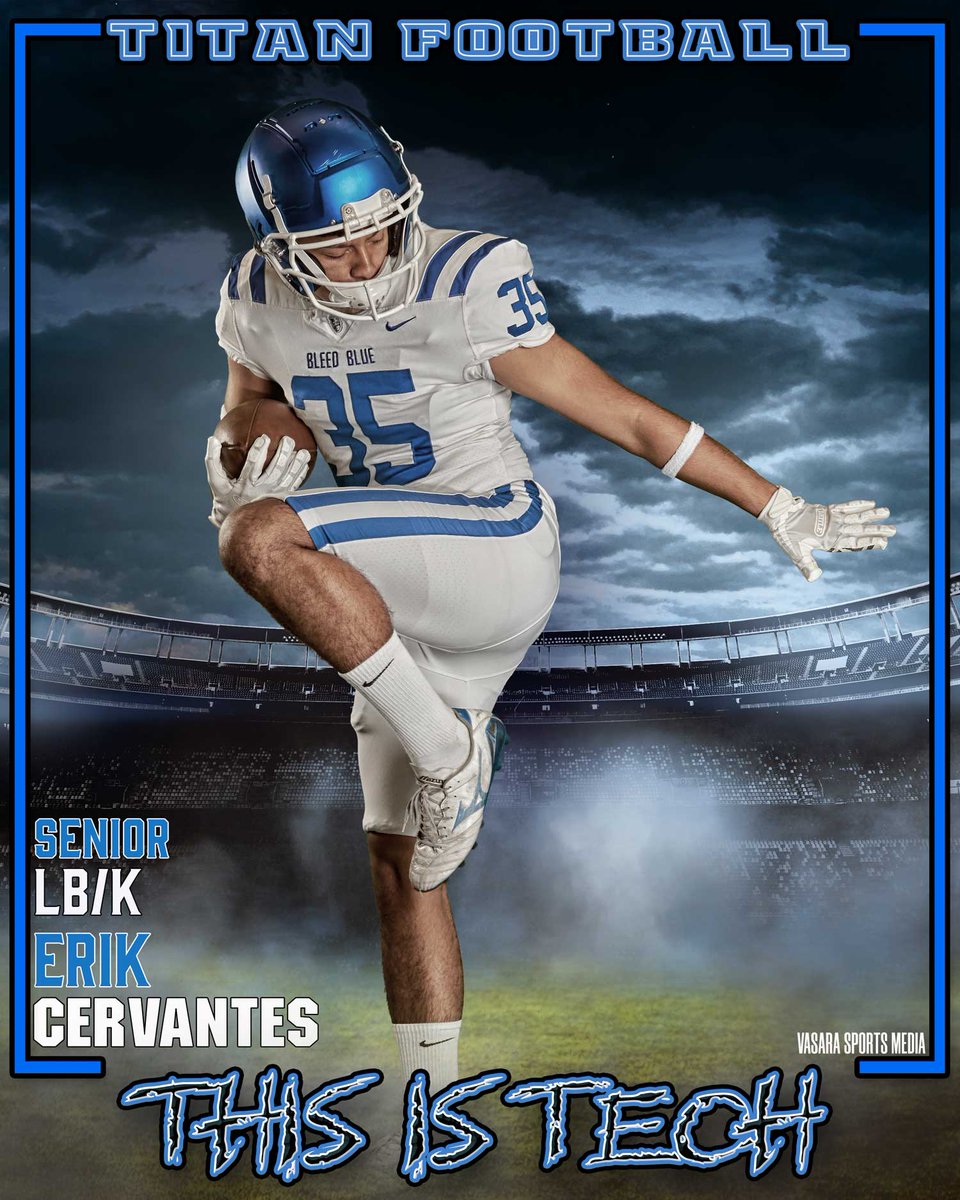 Vasaraphoto's tweet image. 8th Game of the Season!

🖤🤍💙

🗓️ October 17th, 2025, at 7:30 PM

VS TRAVIS

📍Titan Colosseum

Meet Our Titan:

#35 - SENIOR - Erik Cervantes - LB/K

#thisistech

#manornewtechfootball

#techfootball

#vasarasportsmedia

#sportsmarketing

#sportsmedia

#mediadayimages…