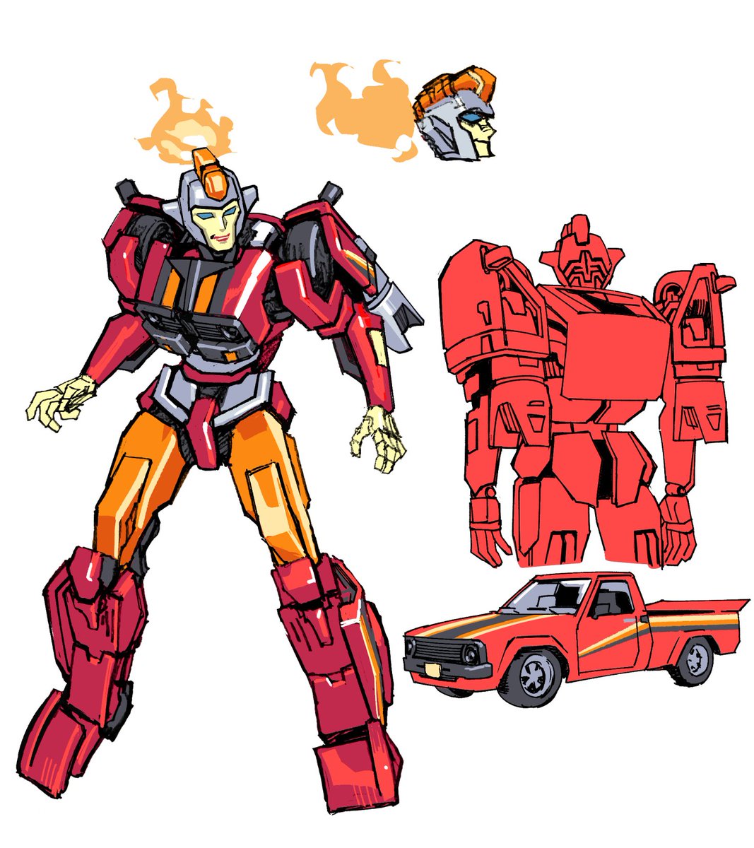 red truck