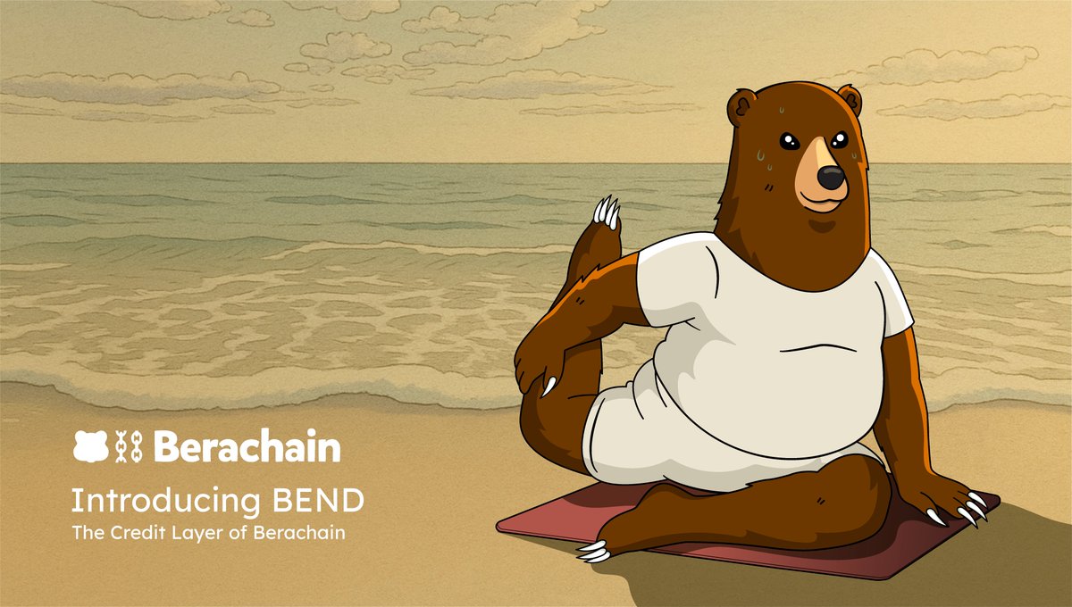 From the beginning, Berachain was built to behave like an economy.

Proof of Liquidity made capital productive, HONEY gave it stability, and BERA staking set a base rate for the system.

Now that economy gains its credit layer.
Introducing BEND.
blog.berachain.com/blog/introduci…
