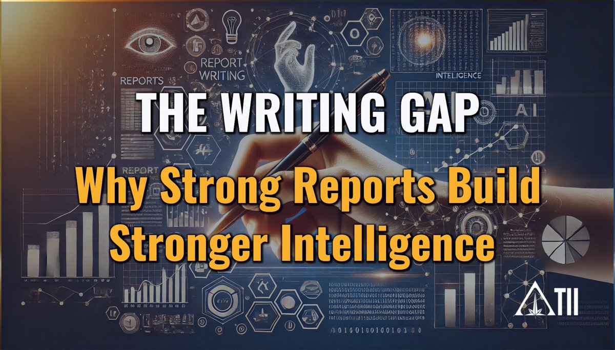 🖋️ Analysts gather great data — but communication decides its impact.

TII is developing Analytical Writing Skills for Intelligence Professionals to close that gap. 

🔗Read more: toddingtonint.substack.com/p/the-writing-…

#OSINT #IntelligenceWriting