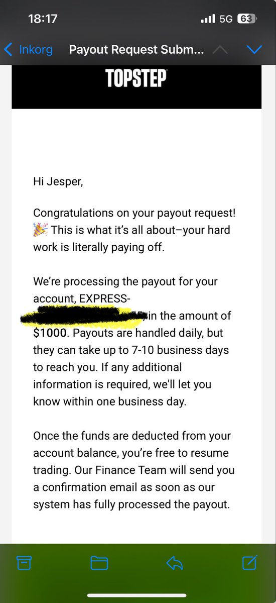 HyperJesper's tweet photo. God is good. We keep moving forward. Thank you @Topstep https://t.co/xdCZWLDCky