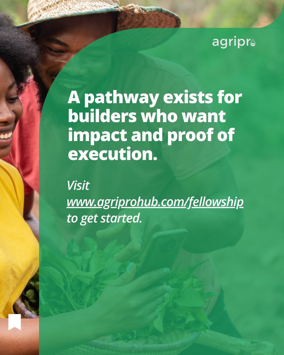 Agriprotweet's tweet photo. Be part of the AgriPro Fellowship &amp; Internship track and make real impact across Africa’s food systems.
Only 50 spots available — apply by Oct 24.
Sign up: https://t.co/kVvaJVQtGX https://t.co/67MXchLIiQ
