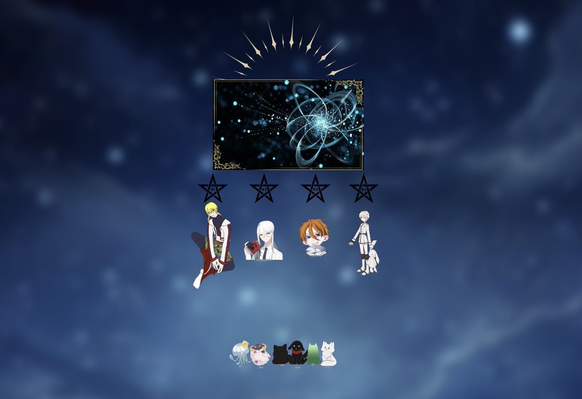 KnO_trpg's tweet photo. ❚ 𝗖𝗮𝗹𝗹 𝗼𝗳 𝗖𝘁𝗵𝘂𝗹𝗵𝘂
『ARCANA』

全生還にてシナリオエンド。

PC(PL)：
HO1    Iris アイリス (にゃるきむら)
HO2　Theodore セオドア(悠平)　
HO3　Ladin ラディン(KnO)
HO4　Michel ミシェル(よう)

KP：シオン

 #KnO卓 https://t.co/rDWfm5lDq0