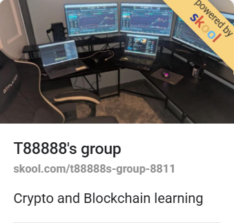 Just been checking out Skool this seems like a great place to learn new things and also be able to teach people things you know about.

I will be starting to do basic crypto learning for newbies here soon &gt;&gt;
skool.com/t88888s-group-…