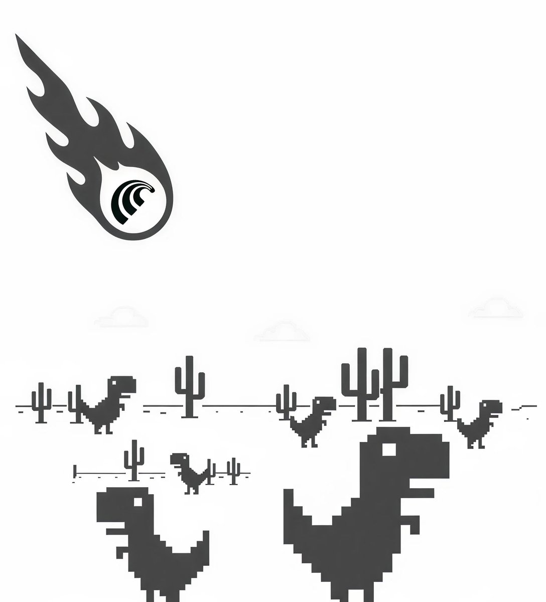 AravSrinivas's tweet image. didn’t end well for the dinosaurs