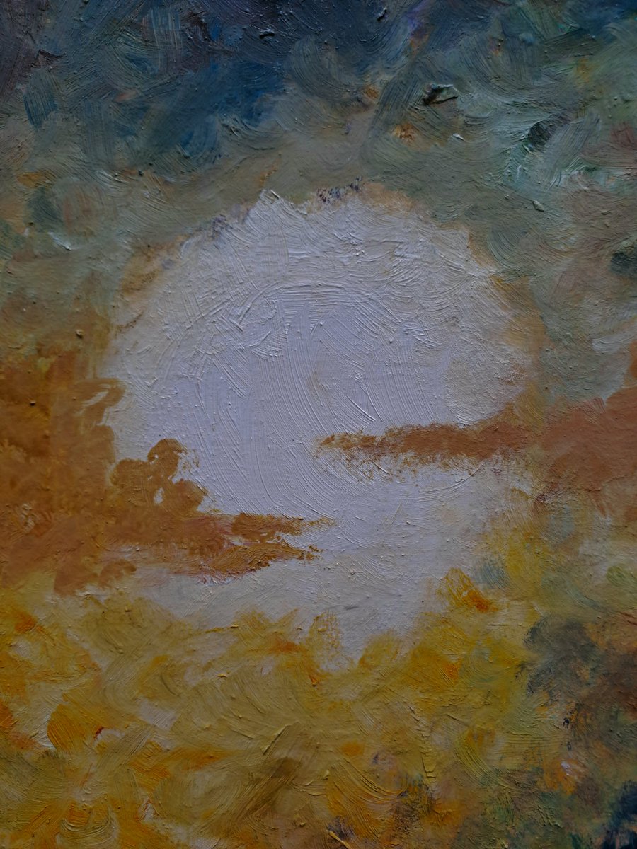 RutZerbatto's tweet photo. TORMENTA.-

Las pinceladas vibran, estallan en color y textura, como energía pura en expansión.
La oscuridad se aproxima, lenta y firme, desdibujando la calidez del atardecer.

#rutzerbatto
#abstractpainting
#contemporaryart
#mixedmedia
#mixedtechnique
#shoponline https://t.co/HO2ZK47f8Y