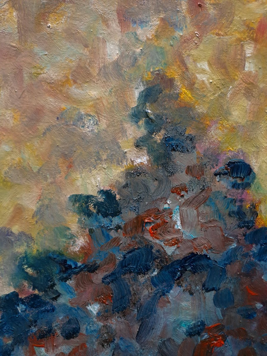 RutZerbatto's tweet photo. TORMENTA.-

Las pinceladas vibran, estallan en color y textura, como energía pura en expansión.
La oscuridad se aproxima, lenta y firme, desdibujando la calidez del atardecer.

#rutzerbatto
#abstractpainting
#contemporaryart
#mixedmedia
#mixedtechnique
#shoponline https://t.co/HO2ZK47f8Y