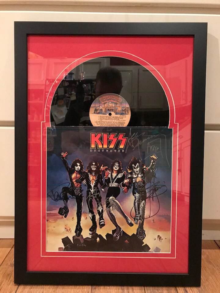 WilkowMajority's tweet photo. My original pressing of @KISS Destroyer was first signed by Ace Frehley. I would  have been happy just to have that. Over the years I got Gene, Paul and Pater to sign it too. RIP Space Ace. https://t.co/67T7tYxGvD