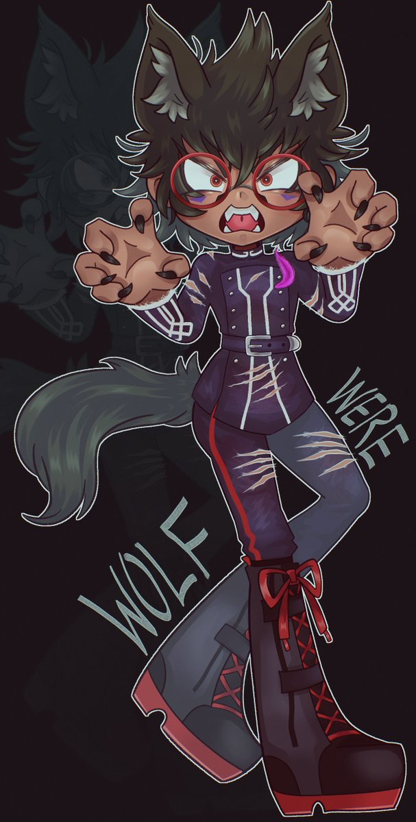 dear_yomi's tweet image. WEREWOLF 🐾
#RAINCODE #レインコード