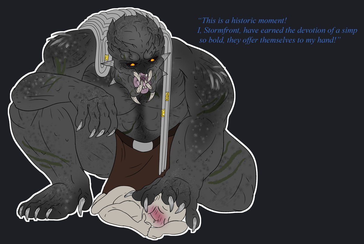 Beefy_yautja's tweet photo. This was drawn a bit back , a couple people asked stormfront to crush them under his hand and he ofc wouldn't mind too .. but gently ~  art by me!!! #yautja #YautjaOC #Alien #originalcharacter #oc #alienmen #digitalart #DigitalArtist #art #alienvspredator https://t.co/PU1rXdighu
