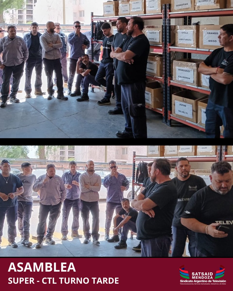 SATSAID_MENDOZA's tweet photo. ASAMBLEAS🇬🇲
SUPER, CTL turno tarde. Los compañeros pusieron a consideración el principio de entendimiento que se logró entre SATSAID y ATVC.
#satdaidenlucha #paritaria #atvc #satsaid #satdaidmendoza #supercanal #mendoza https://t.co/s9r6MRVUB9