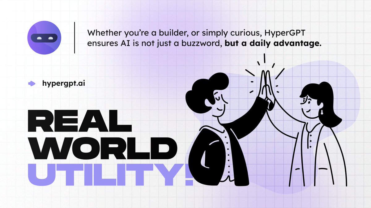 Mr_scoly01's tweet image. HyperGPT is more than tech — it’s a global movement connecting people, ideas, and opportunities worldwide 🌍
The power of AI + Web3 belongs to everyone 💡

#HyperGPT $HGPT @hypergpt #HGPTarmy #HGPTshillarmy