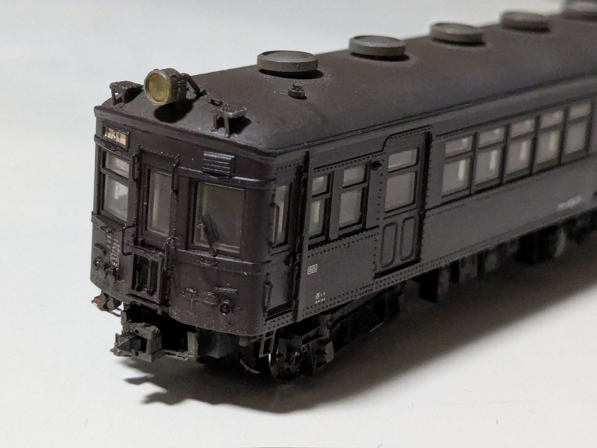 リトルジャパンのキット組、初めての旧型国電作品クモハ40071。下河原線や青梅線で活躍。本当は国府津の40054と40074を作って八王子支社1周年記念号を作りたくて、練習に組んでみたんだけど色々やりすぎてしまい複数組むのがめんどくさくなってしまい続かず。
#1いいねごとに自分の作品の裏話公開する