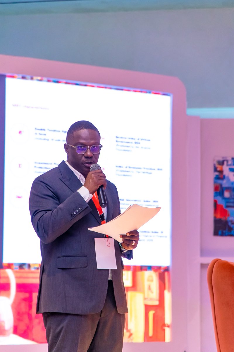MFMBofficial1's tweet photo. Abiodun Azeez, Country Representative of Mauritius Commercial Bank, delivering the sponsor keynote on “Beyond Banking: Multi-Asset Portfolio Strategies for Family Enterprises.”

#FamilyBusinessSummit https://t.co/7ObfHQXyng