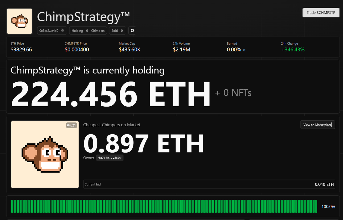 Chimpers just entered the Strategy Era 

Here’s what’s happening👇

Chimpers has adopted the $CHMPSTR Strategy Token (created by <a href="/token_works/">TokenWorks™</a>) as the foundation of The Dojo Reserve, a digital asset treasury that turns community engagement into real, onchain rewards.

> Chimpers
