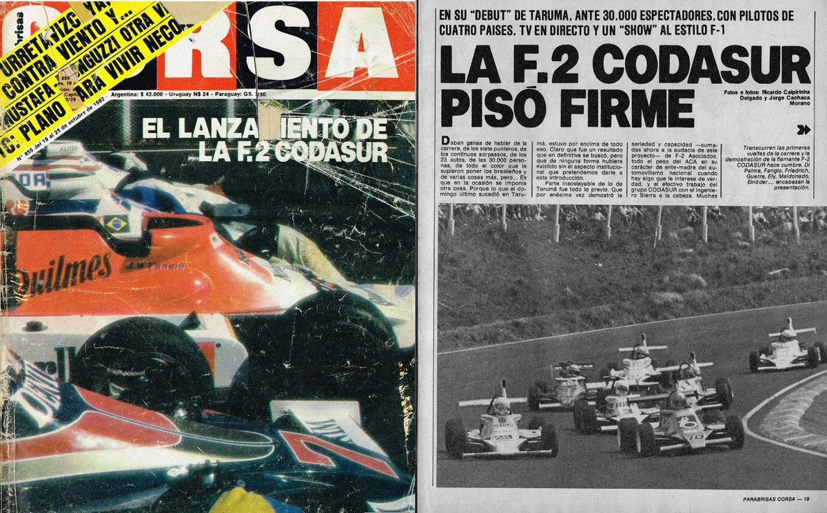 PatoG82's tweet photo. Nota de revista Corsa 🔗 https://t.co/7Q8HYjDo8j
#F2Codasur #RevistaCorsa #AngelGuerra #MiguelAngelGuerra #PedroPassadore #JorgeKissling #OresteBerta #YoyoMaldonado #PedroMuffato https://t.co/Xo6lhJkT4s