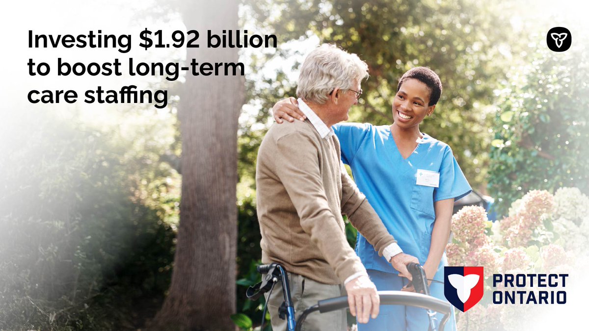 SteveClarkPC's tweet photo. Our government is investing nearly $2 billion to support staffing across the long-term care sector, so seniors have access to the care they need and deserve.
With these historic investments, long-term care residents are now receiving, on average, more than an hour of ADDITIONAL daily direct care from nurses and PSWs — a 36 per cent increase compared to 2021. That's equivalent to 15 days of additional care per resident, per year.
Learn more: https://t.co/04glJf0vmD