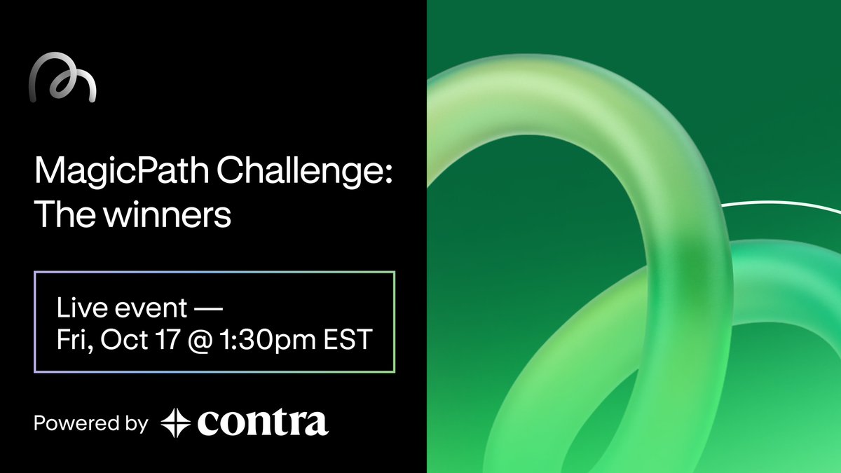 _BenHQ's tweet image. Can't wait to announce the winners of the @MagicPathAI challenge in 1 hr 👀
So many crispy design systems created.
Link to join in the 💬