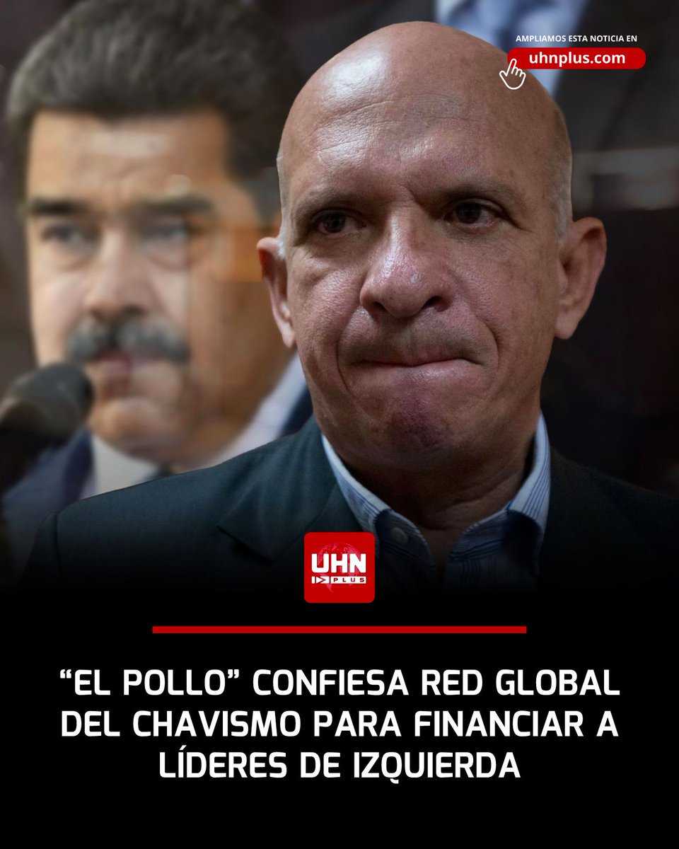 UHN_Plus's tweet image. 🇺🇸🇻🇪‼️ | ÚLTIMA HORA — Hugo “El Pollo” Carvajal, exjefe de inteligencia chavista, confesó ante la justicia de EE.UU. que el régimen financió ilegalmente a Petro, Lula, Kirchner, Evo, Podemos y otros, usando fondos de PDVSA para exportar su agenda ideológica.
Ampliación en…