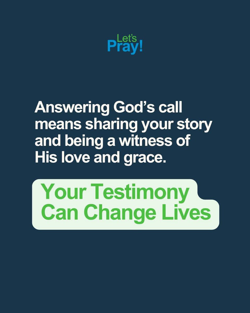 Godwakeupcall's tweet photo. Are you ready to share your faith and be a witness for God? Your story has the power to bring hope and change lives. 💚
👉🏼Say, “Here am I. Send me!” and join us in uplifting others through faith and prayer.

#LetsPrayLive #prayer #faith #community #hope https://t.co/d7EKLboYm3