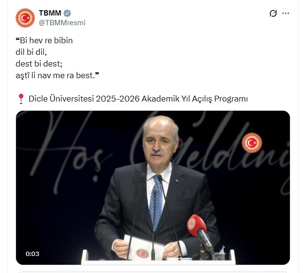 📌Tarihe Not: 17.10.2025 tarihinde TBMM Resmi hesabı ve TBMM Başkanı Numan Kurtulmuş tarafından Anayasal Suç işlenmiştir.
#NumanKurtulmuşİstifa