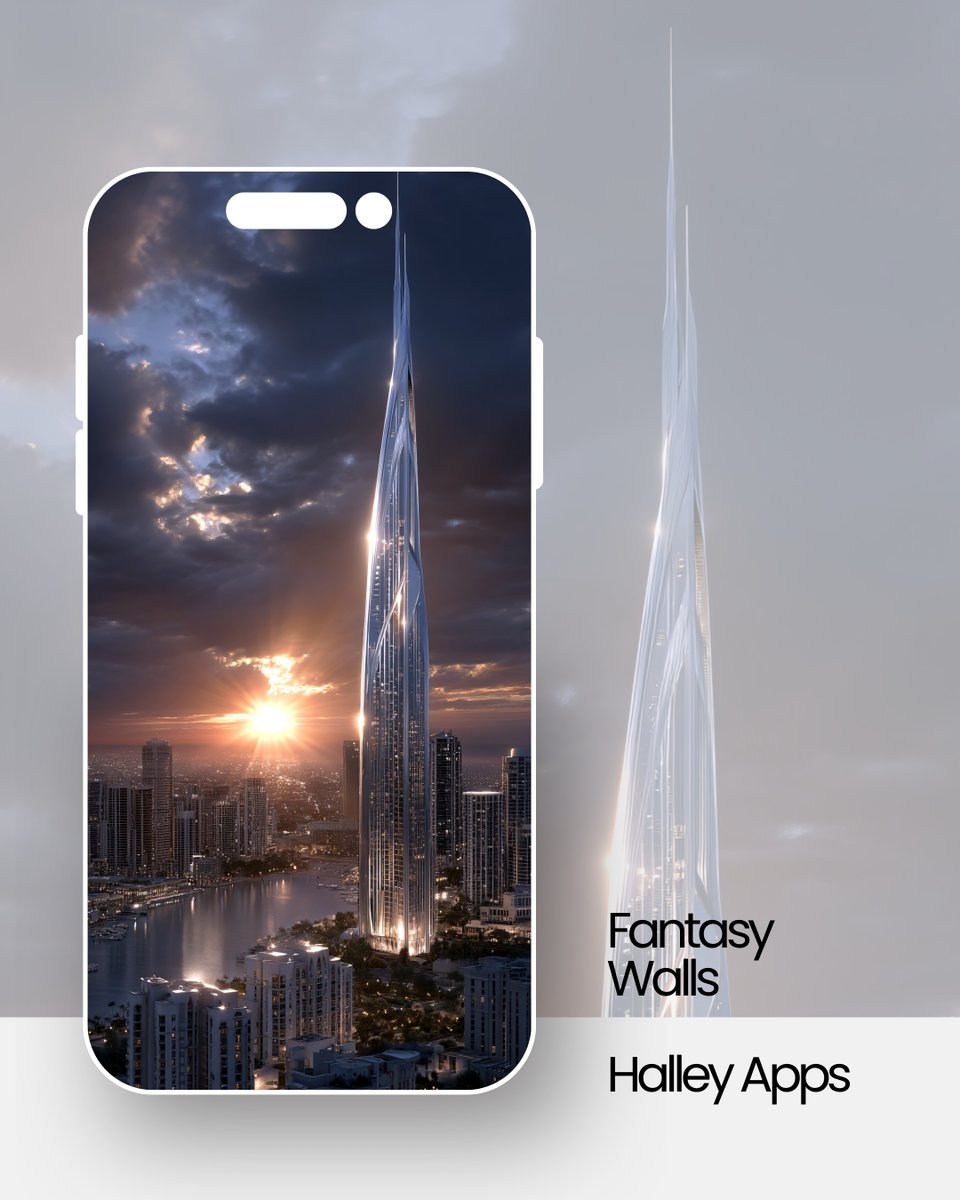 Halleyapps's tweet image. Future city views under a dynamic cloudscape!