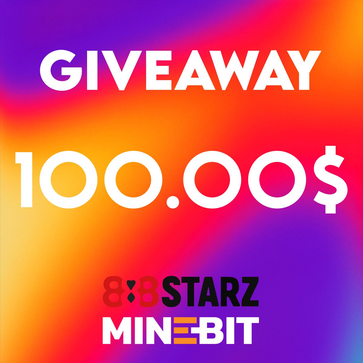 tambapro's tweet photo. NEW GIVEAWAY!💰 

4X 25.00$  Draw in 48H!      

- Follow / Repost / Like    
- Sign up to Minebit or 888Starz casino: https://t.co/2ssocbHO0T
https://t.co/QQAAGr7agh
(You can sign up to both casino for more chance)
- Comment your casino ID

#giveaway #crypto #casino https://t.co/5uTpyPYcLv