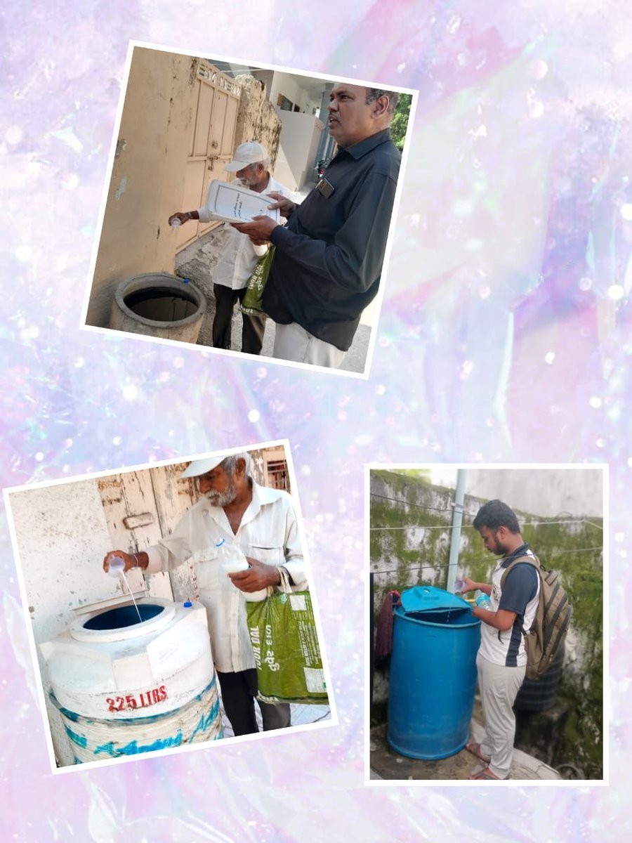 આજ રોજ પોરબંદર જિલ્લાના છાયા અર્બન વિસ્તારમાં પાણી જન્ય રોગચાળો ના ફેલાય તે માટે પોરાનાશક કામગીરી કરવામાં આવેલ