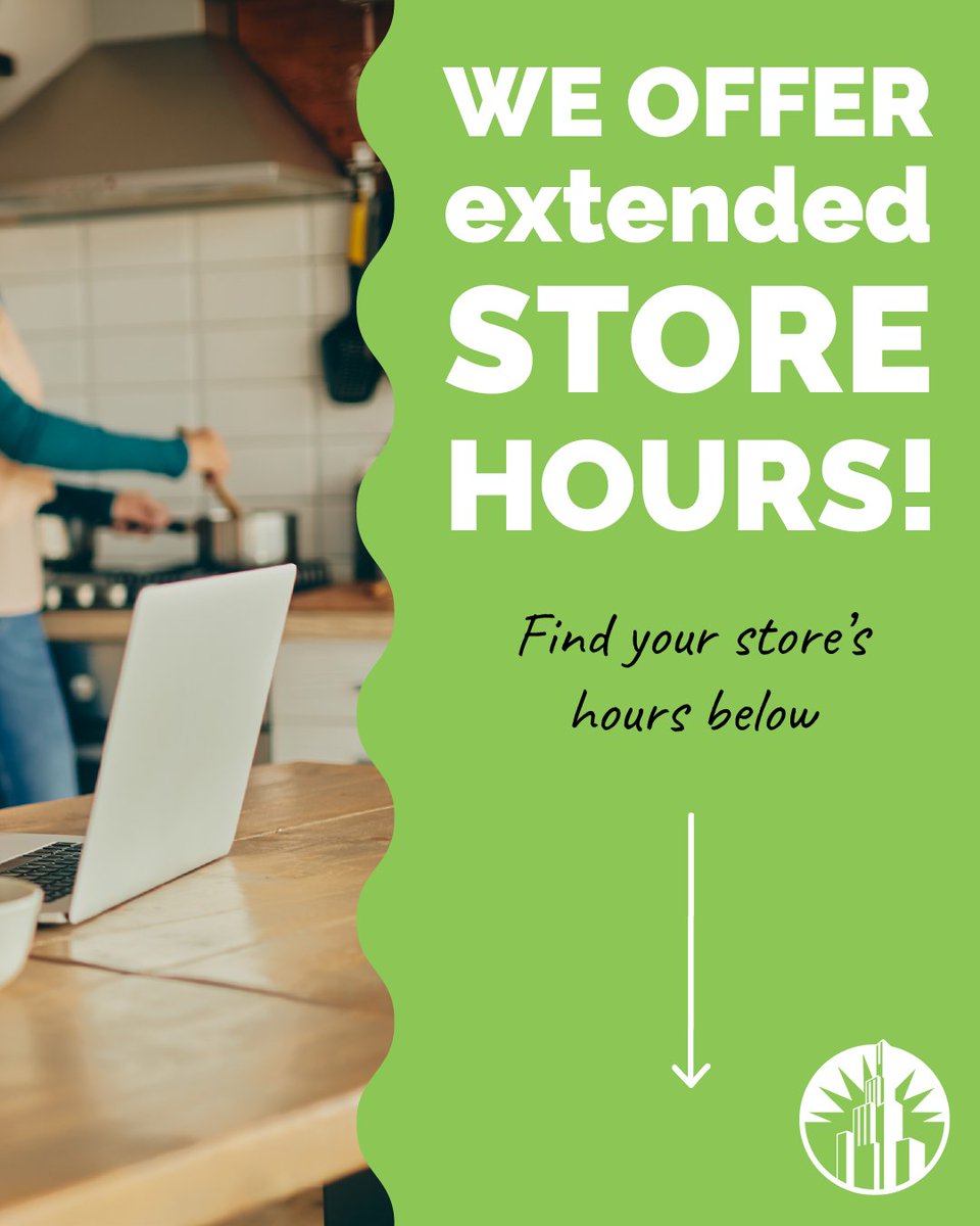 CheckCity's tweet image. Busy days don’t always end after you leave work. Check City offers extended hours, so you have time for other important errands. Drop by and apply for the cash you need. Loans subject to approval. Funding times may vary. Terms apply.
checkcity.com/locations?utm_…
#CheckCity #Loans