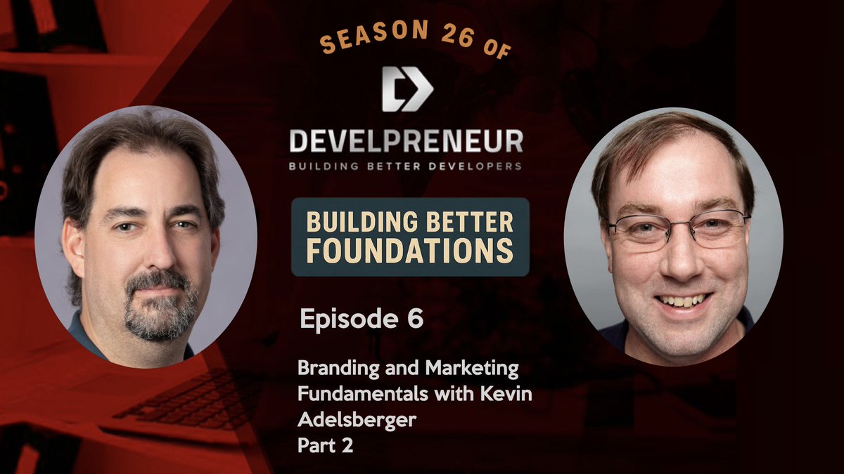 develpreneur's tweet image. Your brand is more than color or design—it’s clarity and trust.

Kevin Adelsberger joins Building Better Developers to talk branding and marketing fundamentals, competition, and AI’s impact on creativity.

🎧 Watch now: dplnk.us/?81657

#Branding #Marketing #AIMarketing