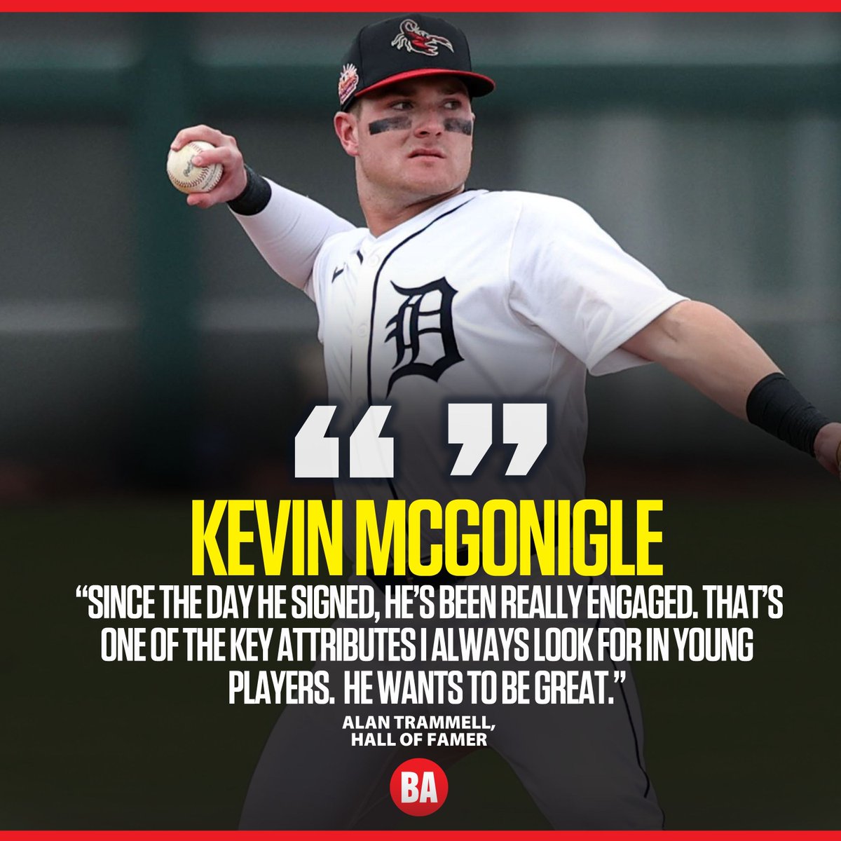 Kevin McGonigle had a season to remember. 

He posted a .991 OPS across three levels, upped his home run total to 19 and became Baseball America's No. 2 overall prospect. 

But he knew there was still work to be done, and he's getting help from a Hall of Famer: