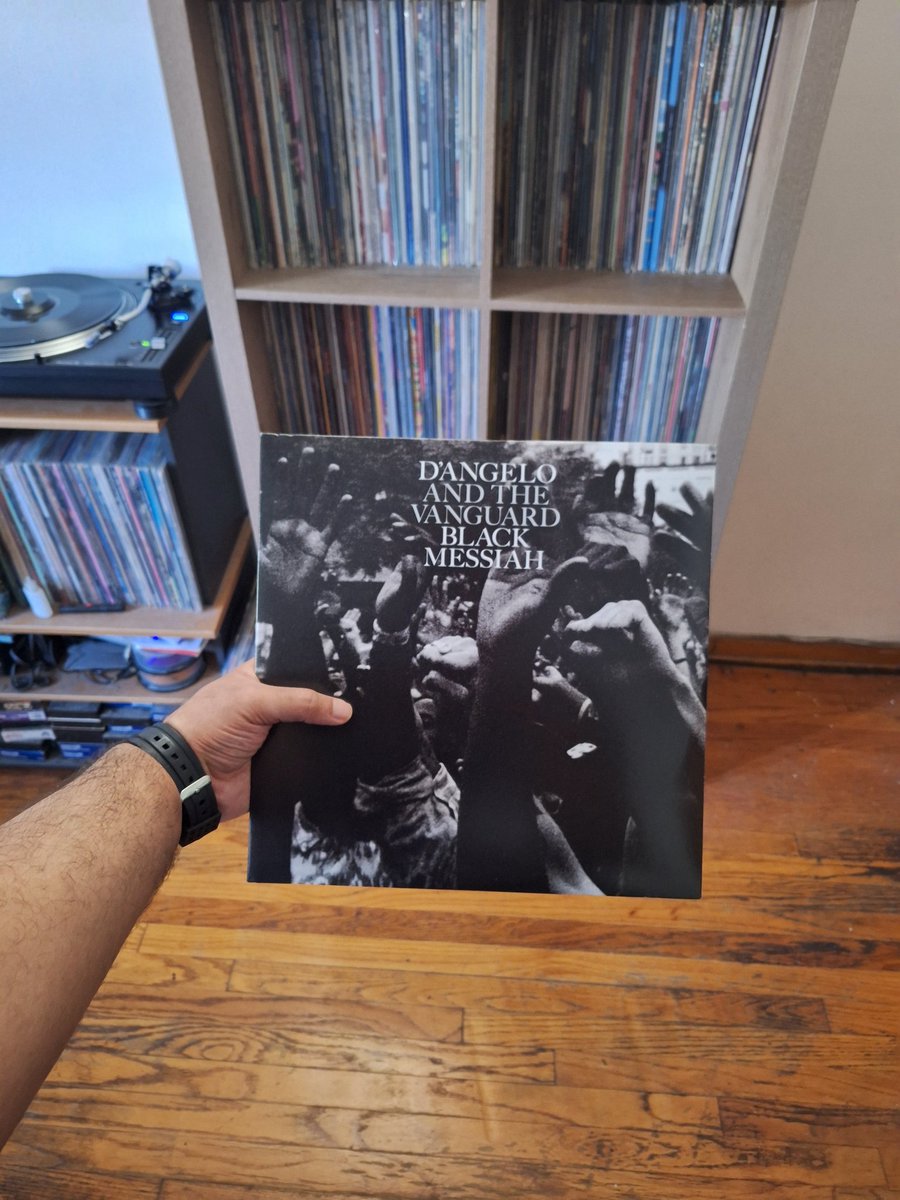 brandonousley's tweet photo. Album of the day. I'm still grappling with this loss, man. D'Angelo was truly one of one. Enigmatic, sensual, cool, and deeply sacred, his soulful voice amassed a palette of tones as inspired and pure as the range of influences he exhibited in his sound. In the same manner as his musical forebears Marvin Gaye, Al Green, and Prince, he often delved into matters sexual and spiritual with equal aplomb. Giants in the R&B canon often expressed powerful, universal emotions, exposing their feelings for the listener and holding little back while baring their souls. D'Angelo eased into his vulnerability and let the music breathe on its own terms through a myriad of vocal techniques and slow-burn grooves that followed the basic soul and funk structure—steady drums, bottom-heavy bass, chicken scratch guitar and horn accents. More importantly, he always displayed his deep fondness for Black music traditions and figures that came before him through his own approach and sound.

The long-awaited third and, sadly, final full-length work of his lifetime, 2014's Black Messiah courses the Virginia soul master’s pent-up, densely packed funk with a sociopolitical pulse. From one corner, the ripples of Sly Stone’s Riot-era murk and America Eats Its Young-era Funkadelic gets summoned in the bristling funk-rock of “1000 Deaths.” But then there are odes to social justice on the Prince-influenced “The Charade” and romantic love on “Really Love” and the sleazy “Sugah Daddy.” In light of D’Angelo’s death, several songs, like “Back to the Future (Part I),” “Till It’s Done (Tutu),” “Prayer,” “Betray My Heart,” and the Philly soul-effused ballad “Another Life” have taken on a deep sense of poignancy. It’s as if D’ was still soul searching just as he was providing a balm for a fractured nation in desperate need of one. Moreover, this album-length Statement is haunting as it’s reverent. Safe travels to D’.