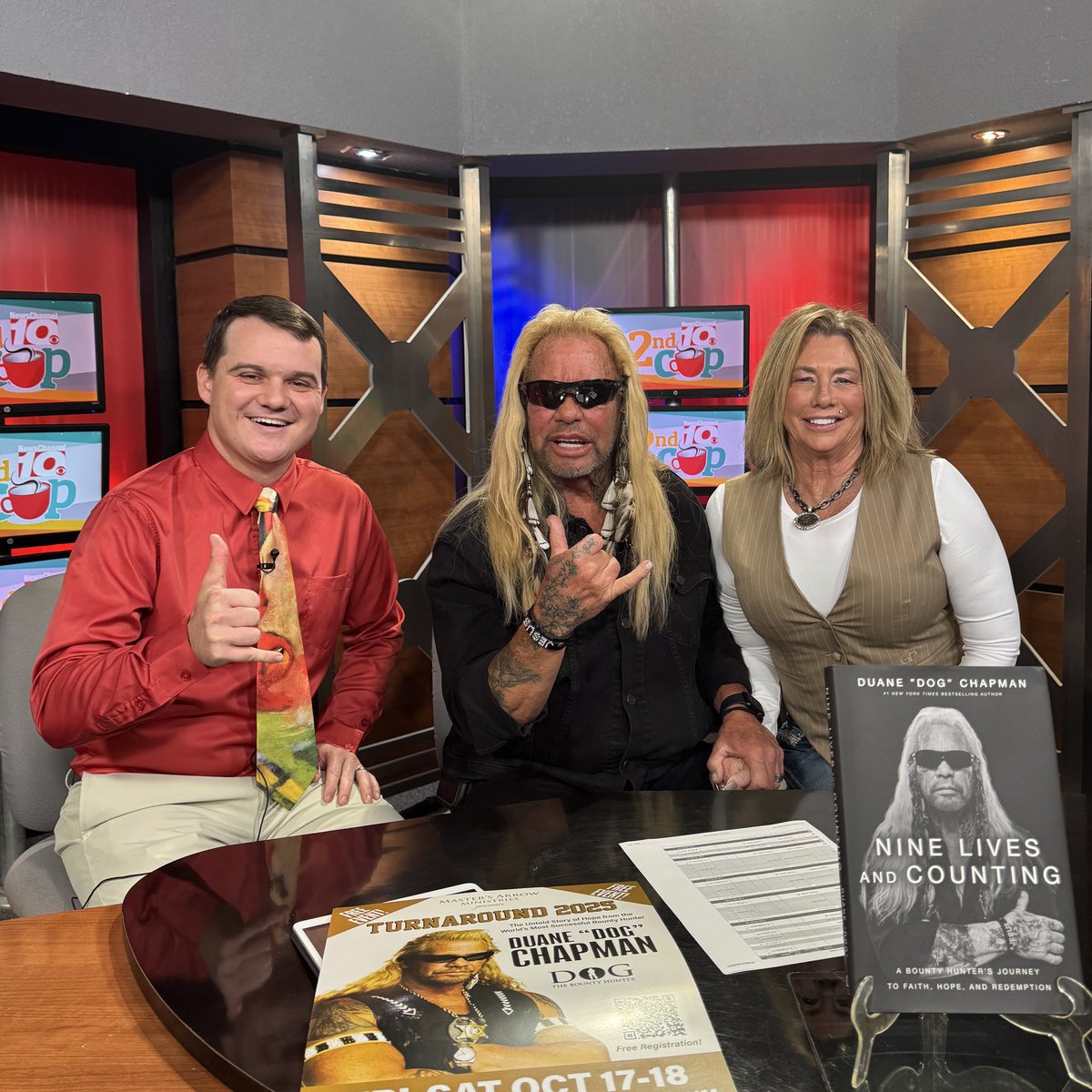 Perks of the job: getting to interview Dog the Bounty Hunter.