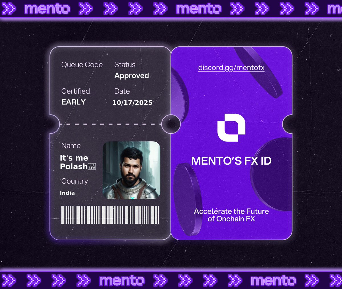 lunarccrush's tweet photo. $7.5T moves daily in TradFi FX. 

Now it moves onchain with @MentoLabs, and I’m part of it.

Claimed my FX ID.

Claimed my FX ID. You? 

 → https://t.co/cQ0RW2NPCh https://t.co/7WKBUyEbXl