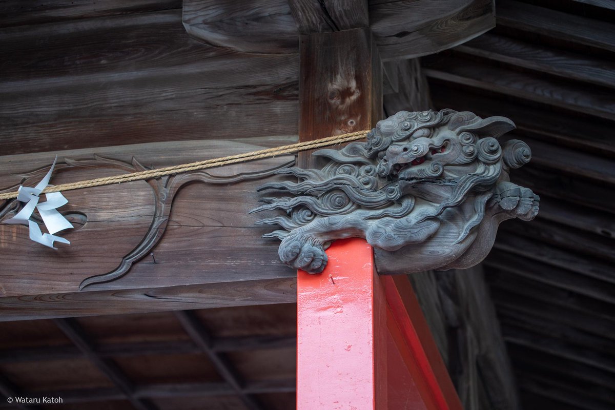東松山駅の近くにある箭弓稲荷神社で彫刻を撮影。やっぱここの彫刻はいいな。