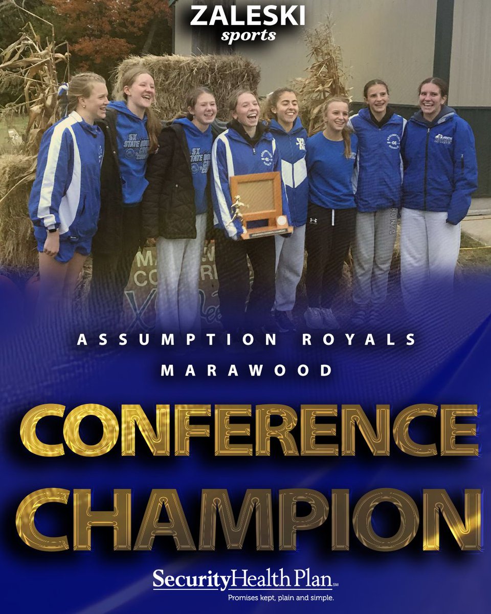 ZaleskiSports's tweet photo. Congratulations to the Assumption Royals girls cross country team for winning the Marawood Conference championship. https://t.co/nPm3RcOPEs